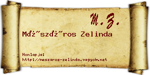 Mészáros Zelinda névjegykártya